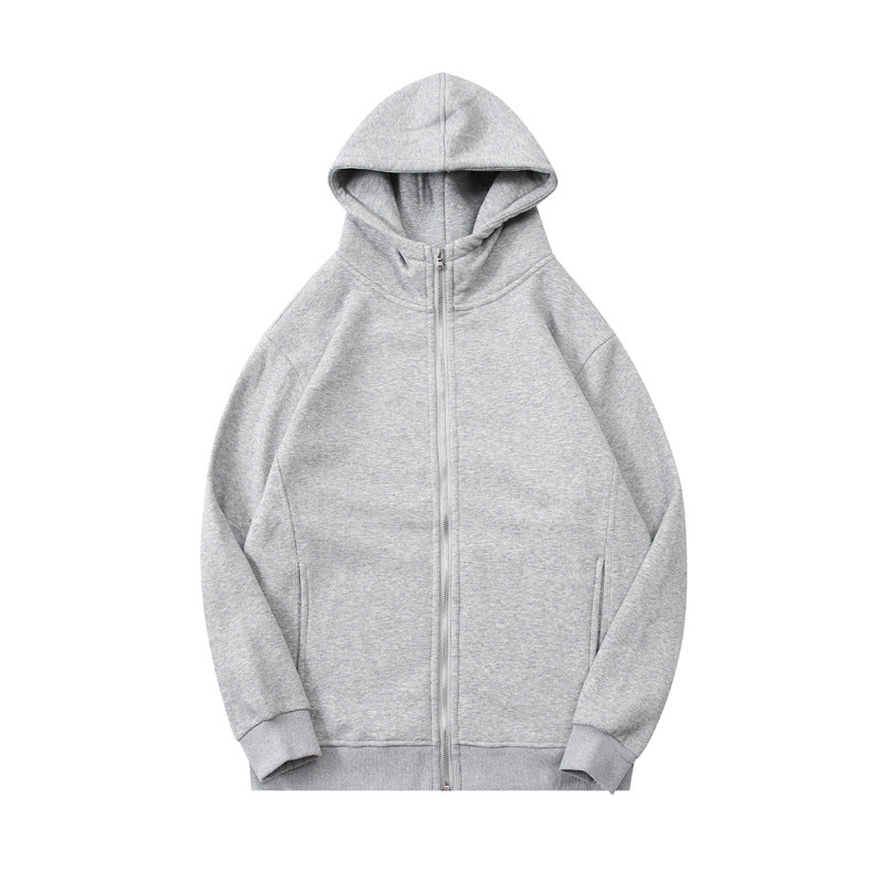 Men's Sweatpants and Hoodie Set Streetwear Blank Full Zip up High Quality Sublimation Heavyweight Oversized Drop Shoulder Hoodie