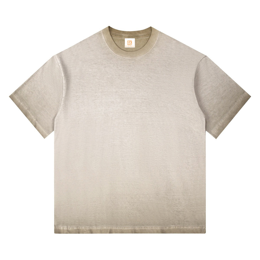 Heavyweigh Vintage Drop Shoulder Short Sleeve 100% Cotton Blank Streetwear Sublimation Round Collar Washed T-shirts Wholesale