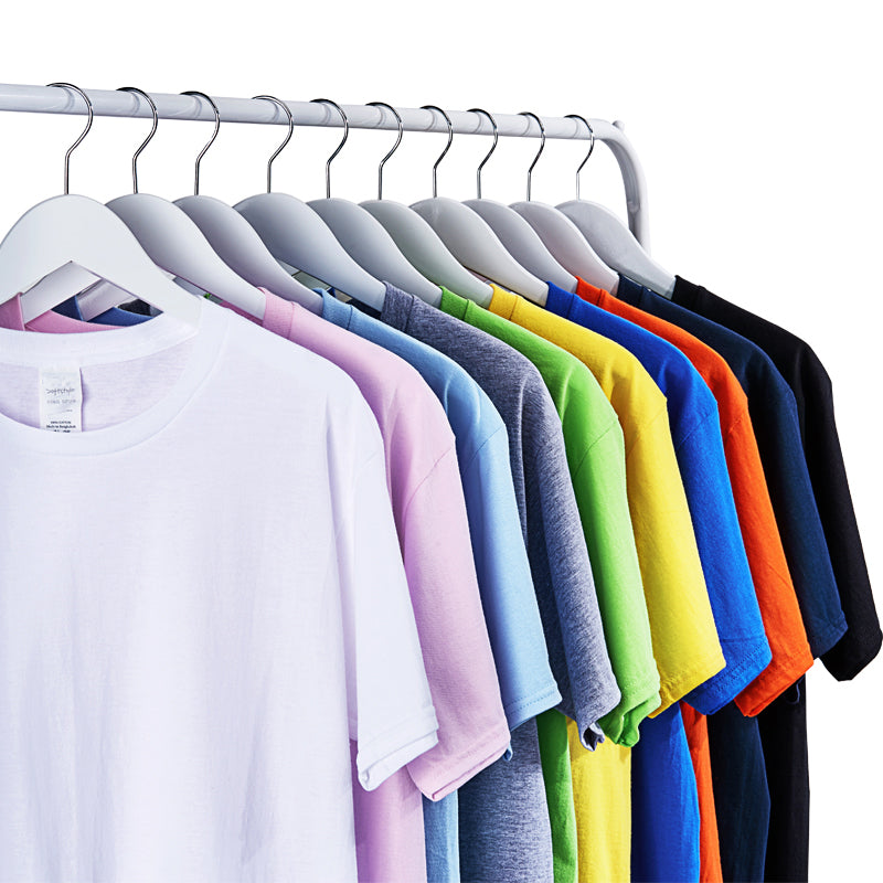 Mens Clothing Round Neck Blank Custom Puff Print Streetwear High Quality Tshirt 100% Cotton Basic Heat Transfers for T-shirts