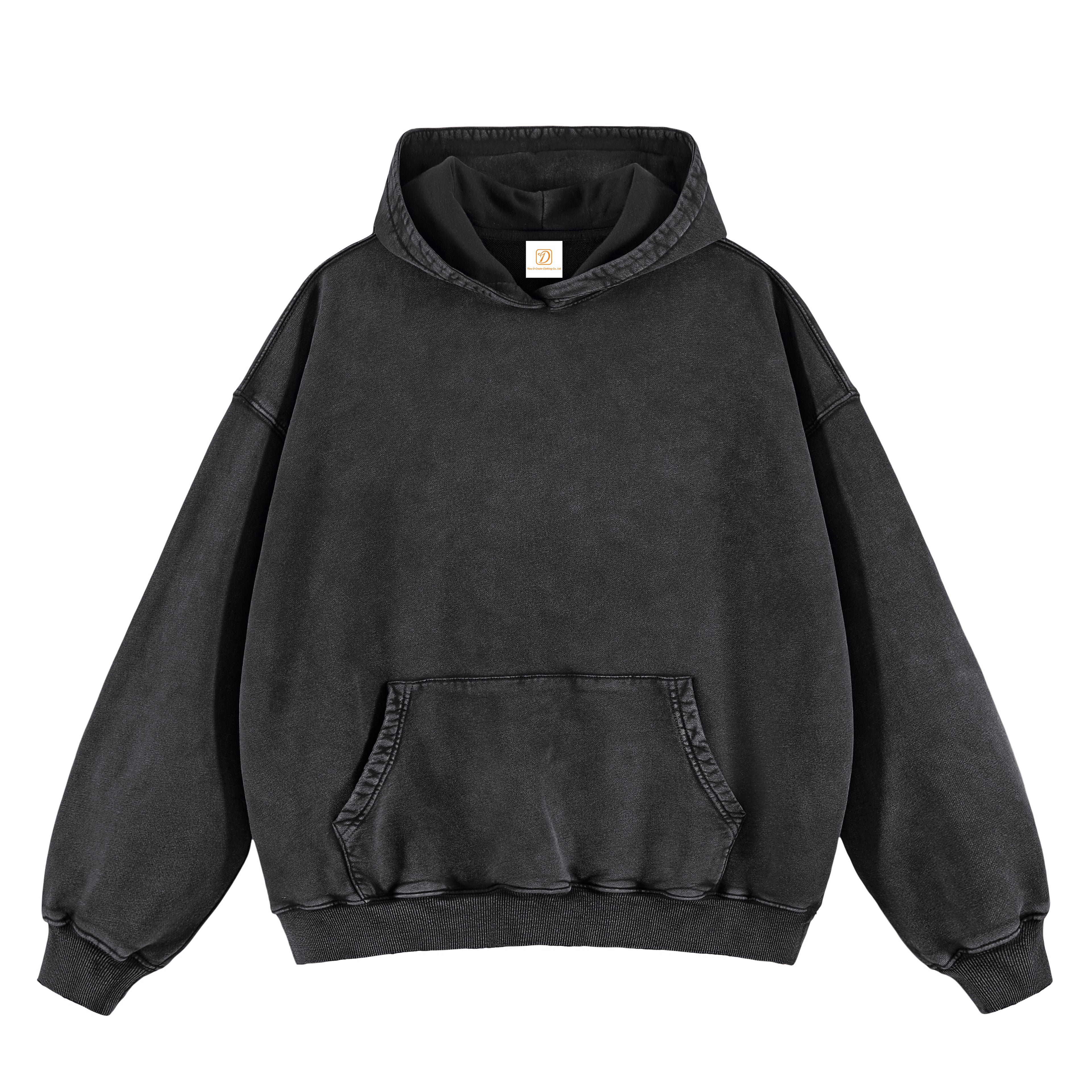 Custom 100% Cotton 420G Heavyweight Custom French Terry Acid Wash High Quality Oversized Streetwear Hoodies Wholesale
