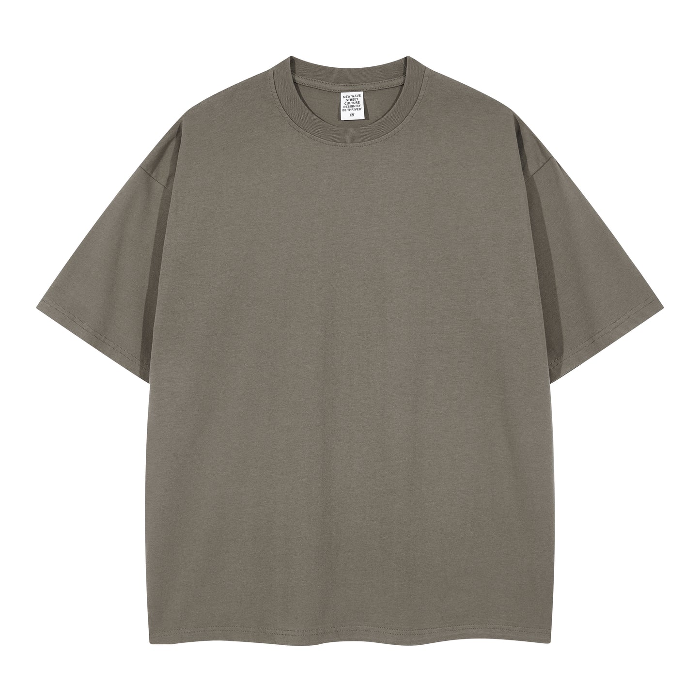 100% Cotton Drop Shoulder T-shirt Streetwear Men's Wholesale Embroidery logo Wholesale High Quality Round Neck Fashion T-shirt