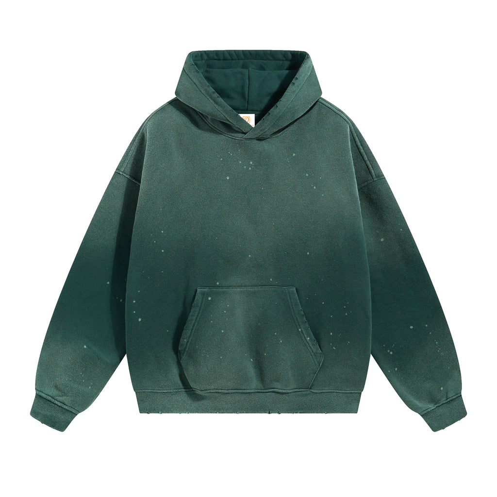 Mens Clothing Custom Hoodies logo Waxing Printing Vintage Fleece High Quality Fashion Blank Drop Shoulder Oversized Hoodies
