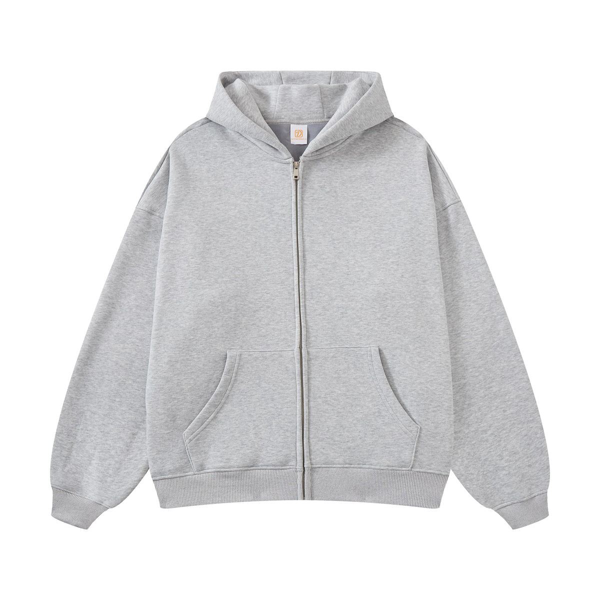 Wholesale 420G Padded Non Flying Wool Zipper Hooded Sweater with Composite Wool Fabric Zip up Hoodies Fall and Winter Style