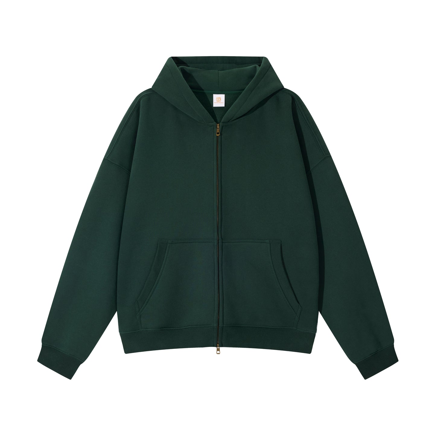 Manufacturer Hoodies Custom Drop Shoulder High Quality Streetwear Blank Boxy Fashion Fleece Full Zip up Men's Hoodie