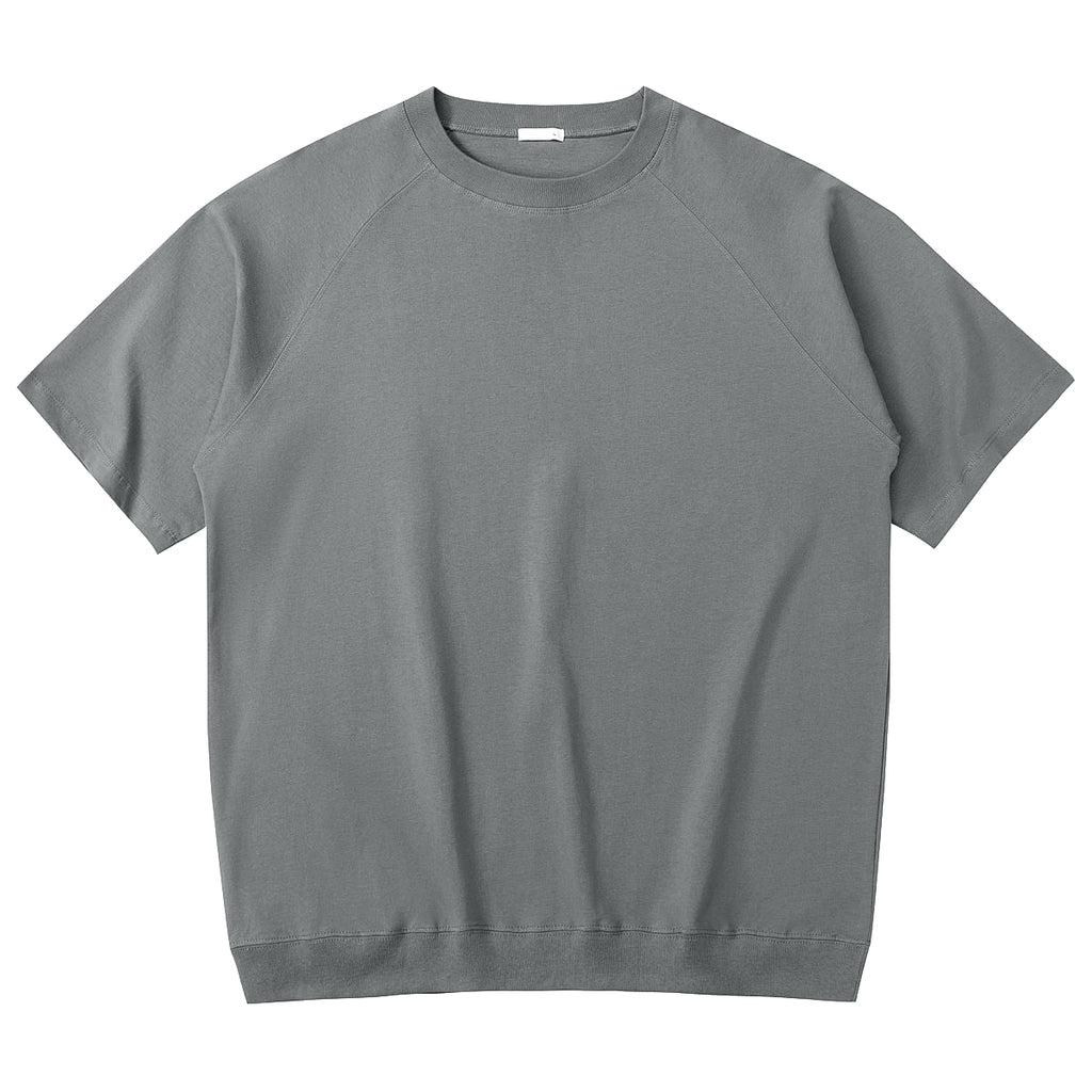 American Style 8 Color Shoulder Sleeved Short Sleeved T-shirt with 5 cm Sleeve Width and Ribbed Bottom Hem T-shirt High Quality