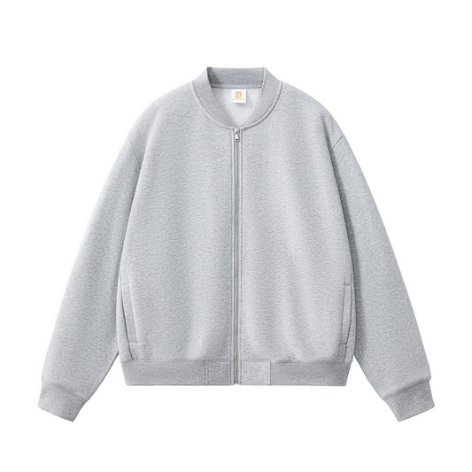 Custom Streetwear Baseball Jacket Hoodie Blank High Quality Fleece Distressed Embroidery Fashion Hoodies & Sweatshirts