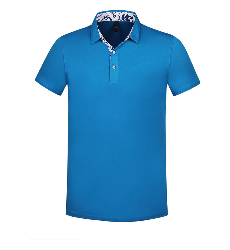 Autumn Collection 8 Color 40 Yarn Silk Chiffon Floral Collar Short Sleeved Polo Shirt Customize Your Own Exclusive Design