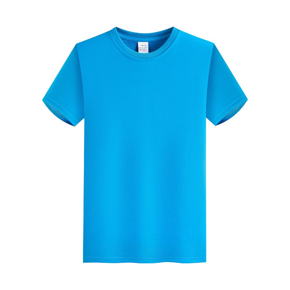 High Quality Blanks Customized 13 Color Short Sleeved T-shirt with Small Pom Pom Collar Personalized Design t Shirts Unisex