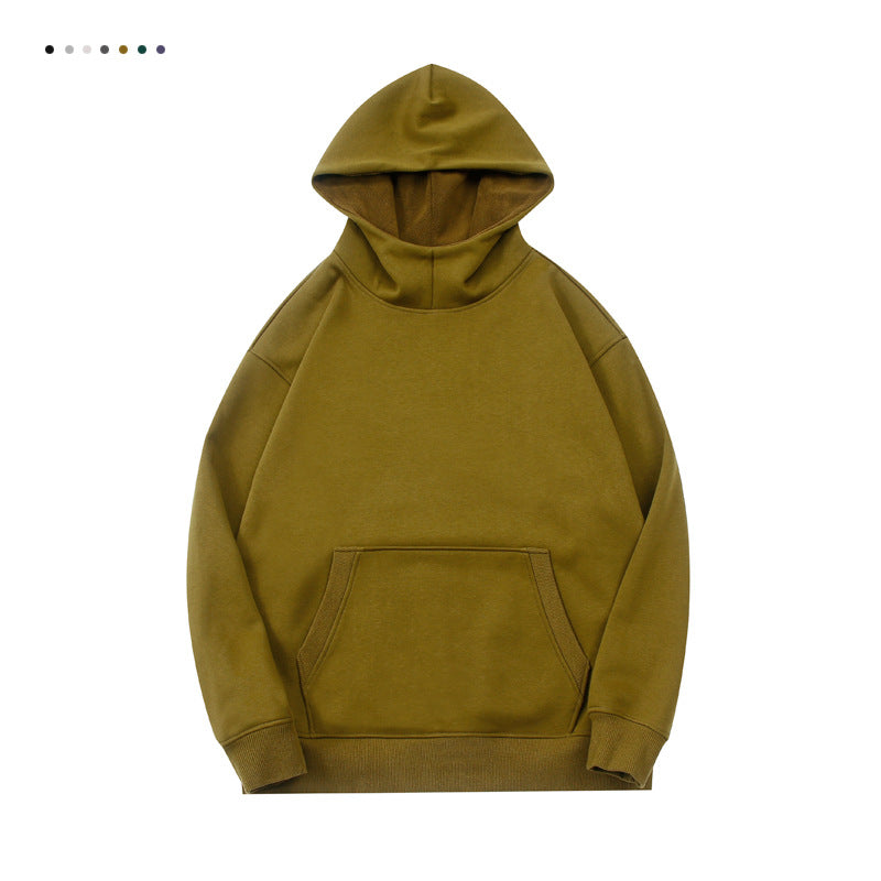 Hoodie Manufacturers 7 Color Semi High Necked Hoodless Solid Color Pullover with Adjustable Hood Oversized Design High Quality