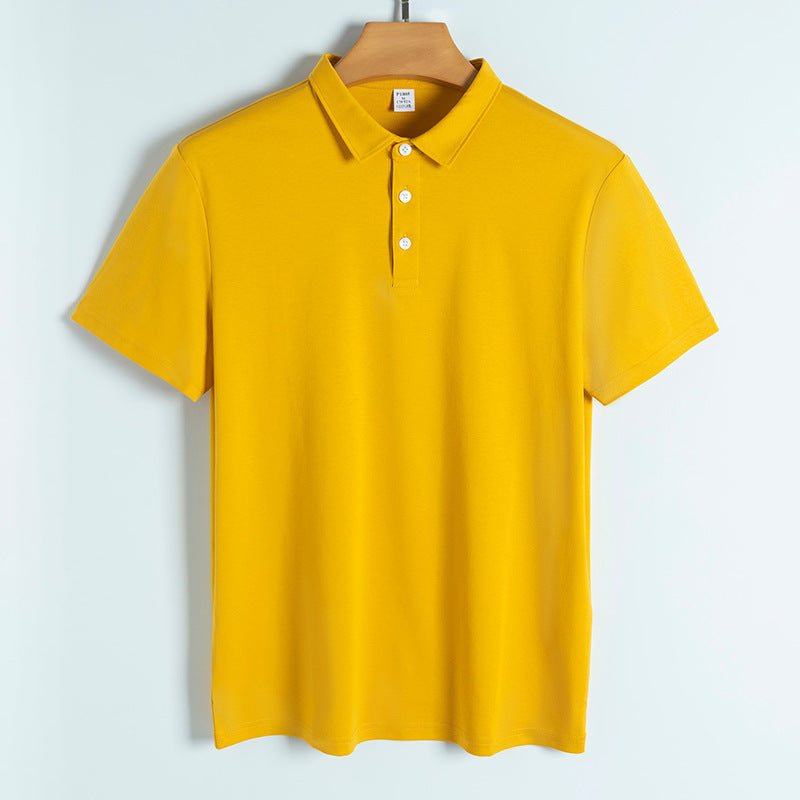 Custom Multiple Processes to Choose From 8 Color Polyester Cotton Lustrous Cotton Polo Shirt Short Sleeved Men's Polo Shirt
