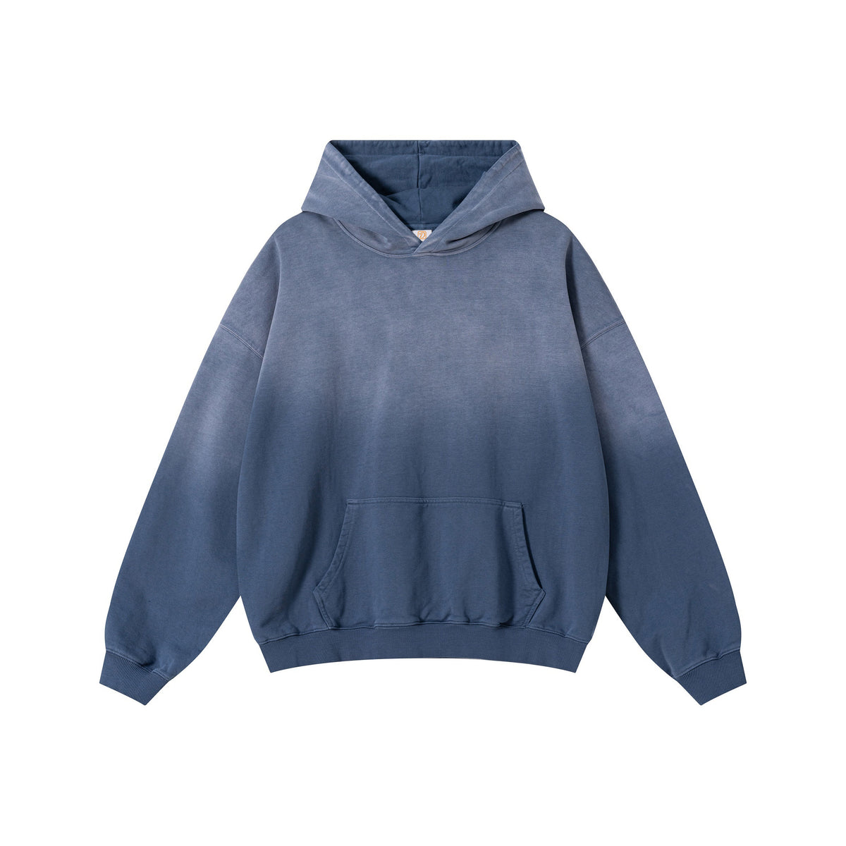 Oem Custom 100% Cotton Hoodies Retro Water Washed Hooded Sweatshirt with Horsehair Distressing Effect Heavyweight Hoodie