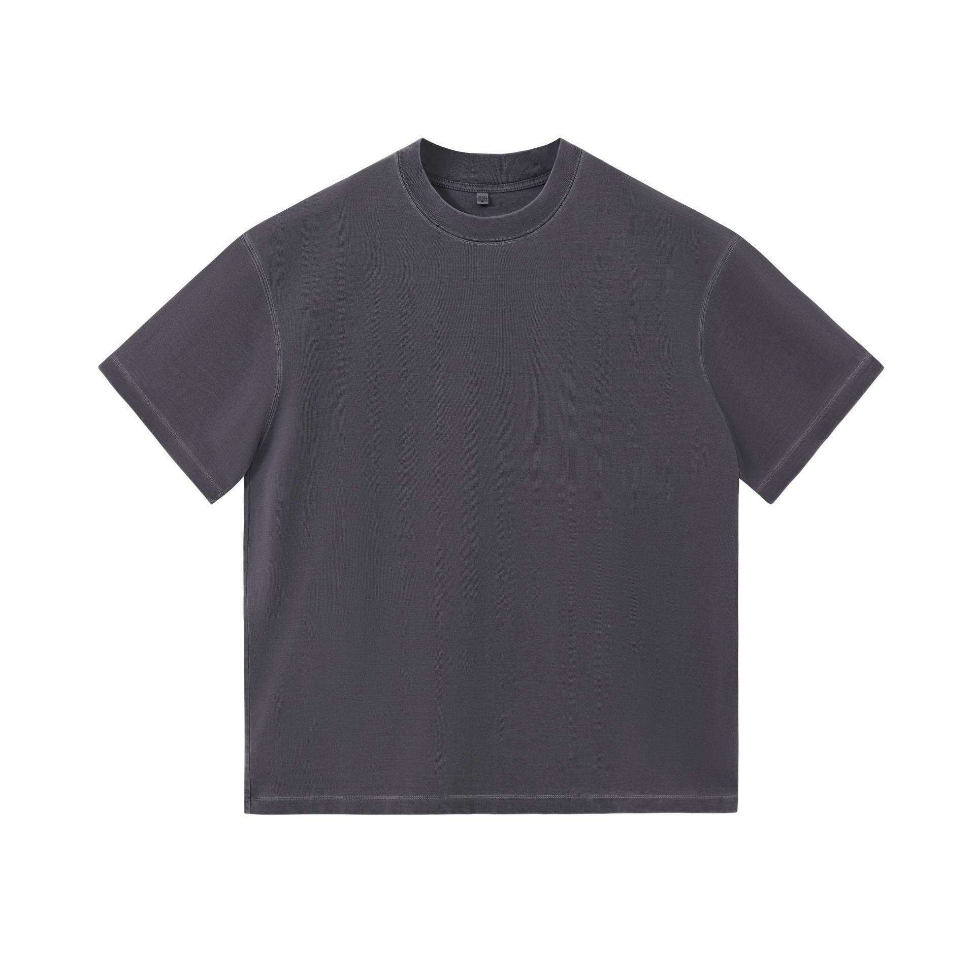 Heavyweight Washed 100% Cotton Streetwear Distressed Printer Round Neck Vintage Drop Shoulder Custom T Shirt with High Quality