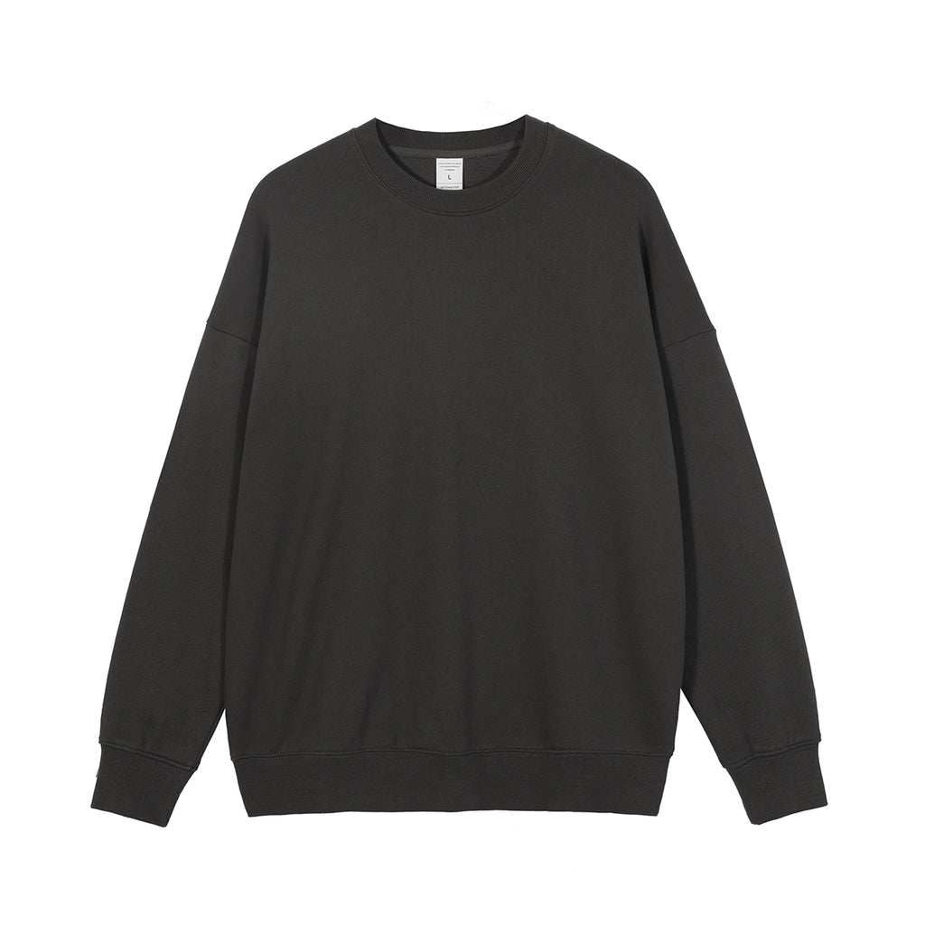 Customized logo Pullover Sweatshirts in a French Style Looped Shoulder and Oversized Design 350 Grams of 100% Cotton Fabric
