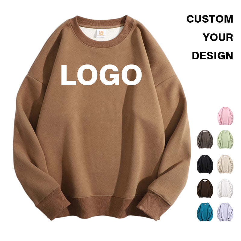 Plus Size Men's Hoodie Oversized Crewneck Streetwear Custom Puff Printing Polyester/Cotton Unisex High Quality Wholesale Hoodies