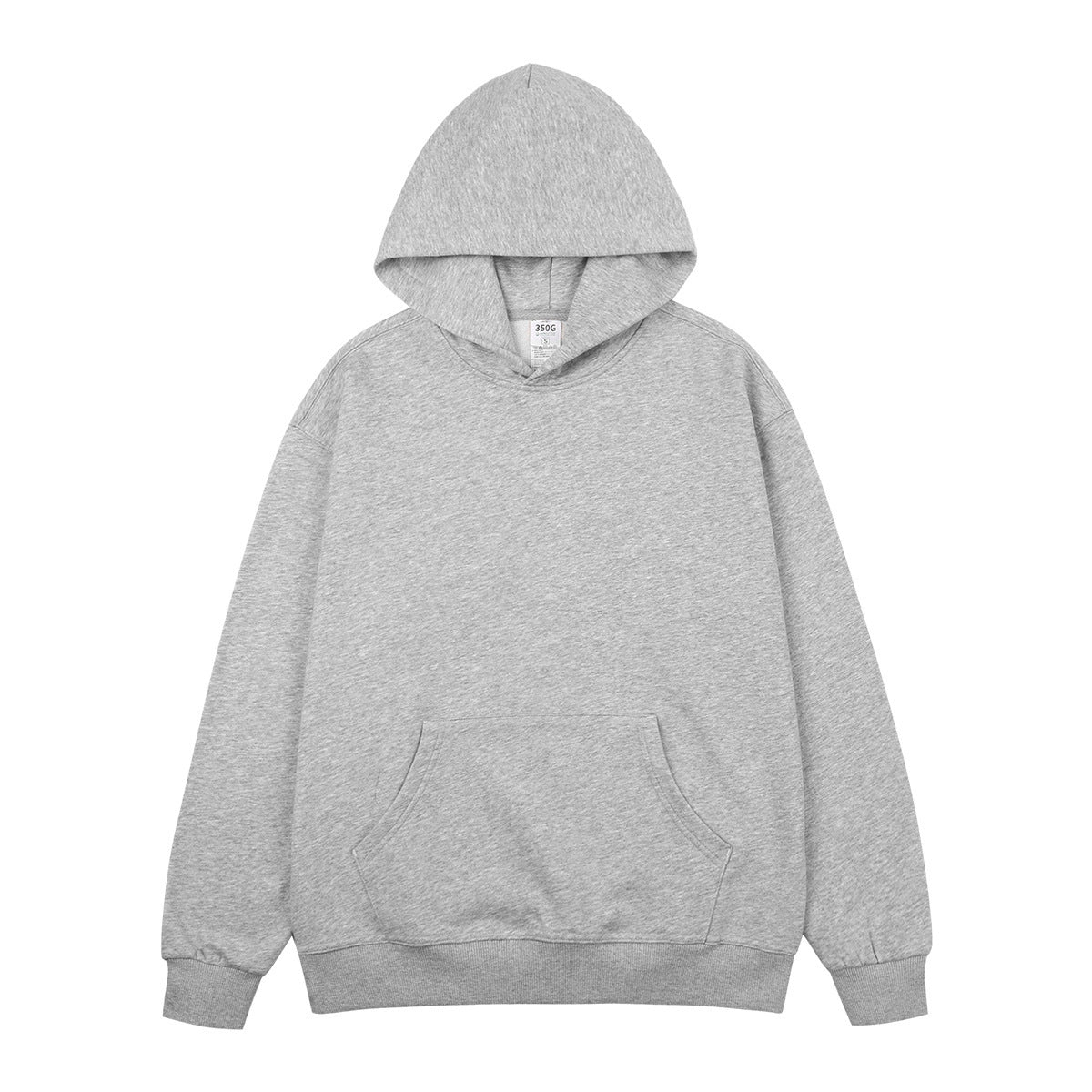 Custom 9 Color American Style Knitted Pullover Hoodless Drawstring Hood Pullover with Loose Shoulder Style and Oversized Design