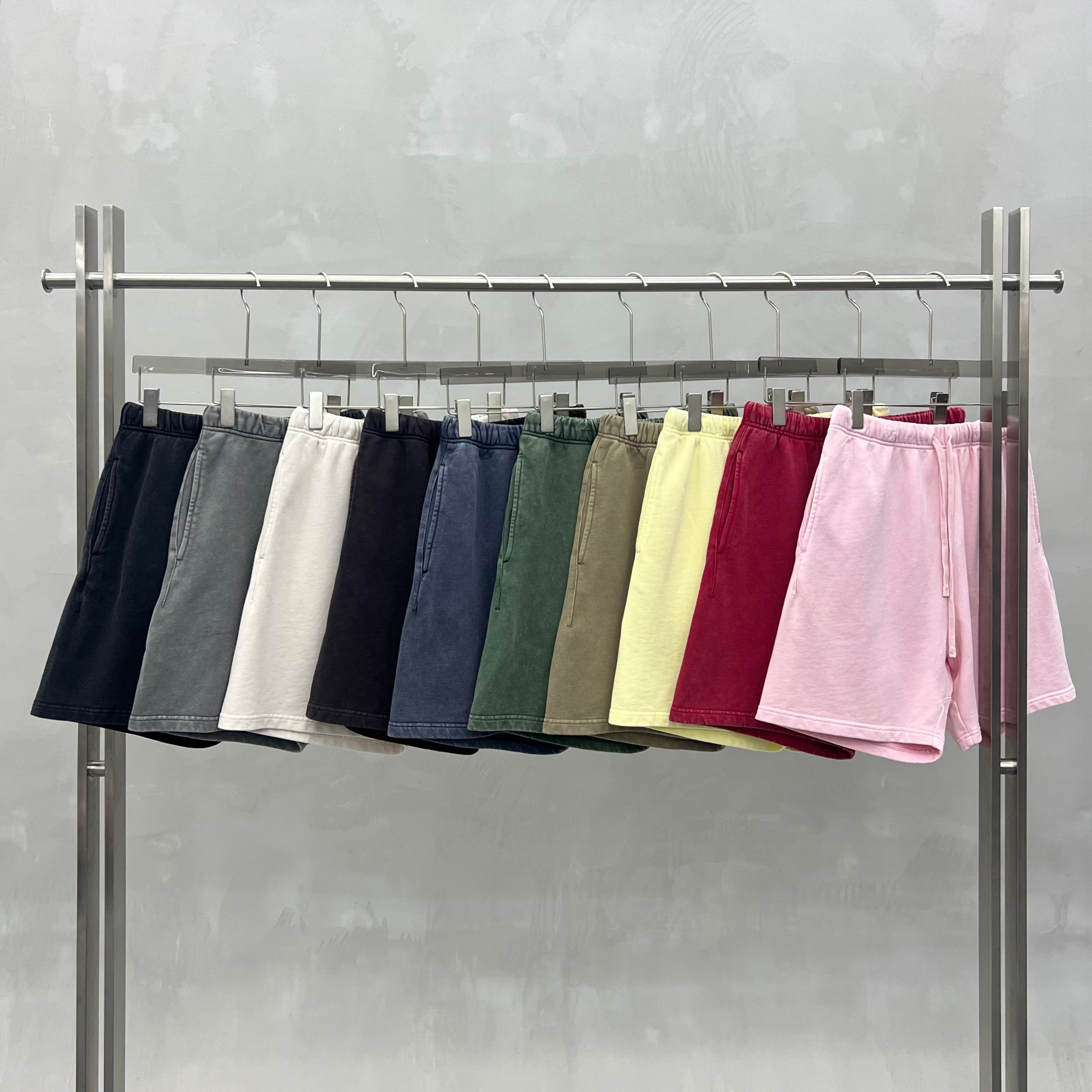 Heavyweight Custom Streetwear Shorts Vintage Loose Aicd Wash Blank High Quality Summer New Design Fashion Men's Shorts