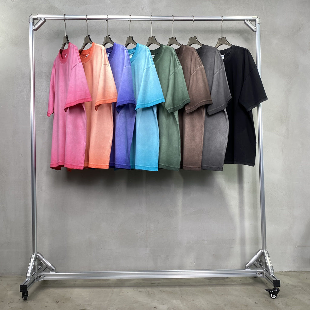 Custom Acid Washed Vintage Heavyweight 100% Cotton Loose High Quality Puff Print Round Neck Fashion Unisex t Shirt