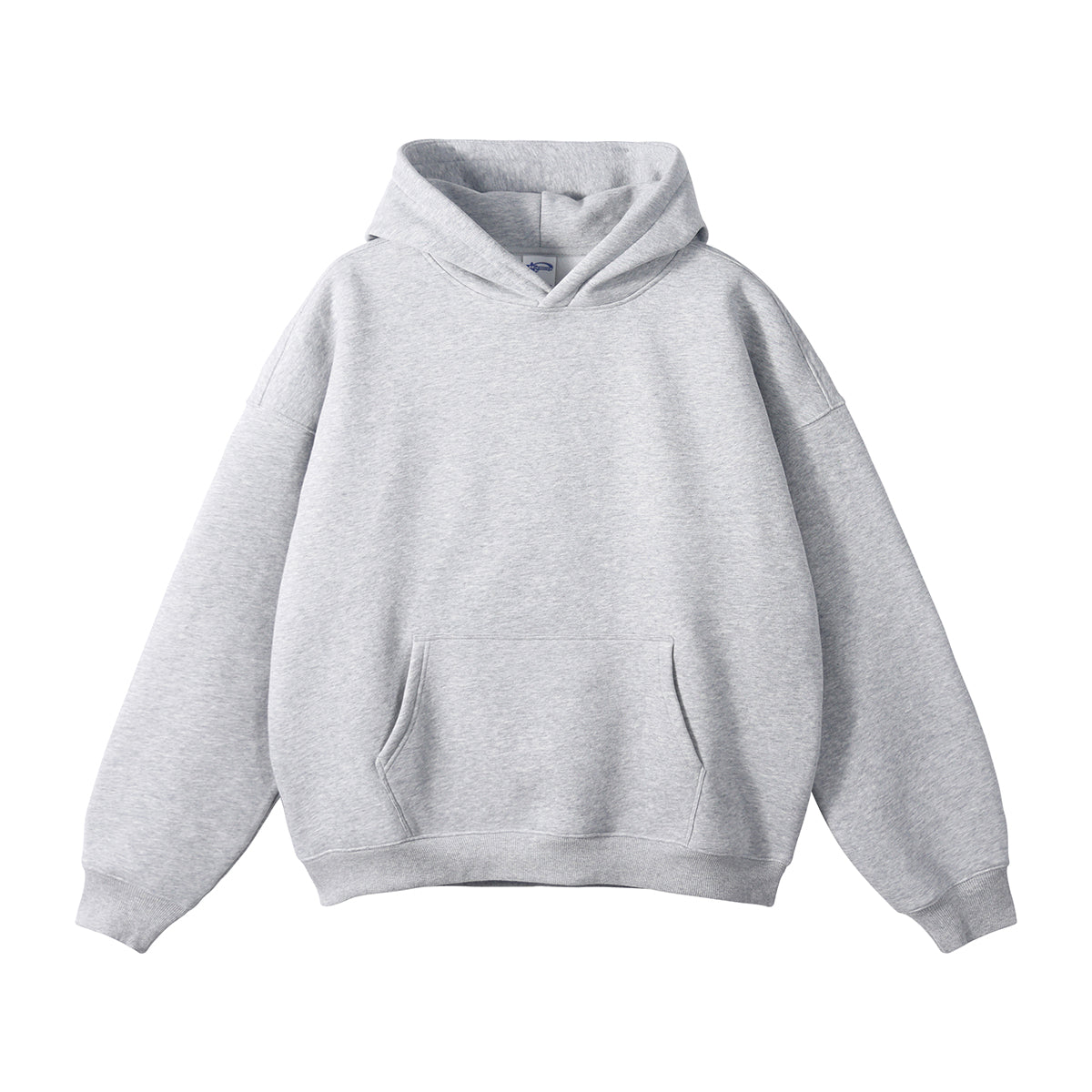 Custom 100% Cotton Fleece Hoodies  High Quality Wireless Drop Shoulder Blank Pullover Distressed Streetwear Heavyweight Hoodie