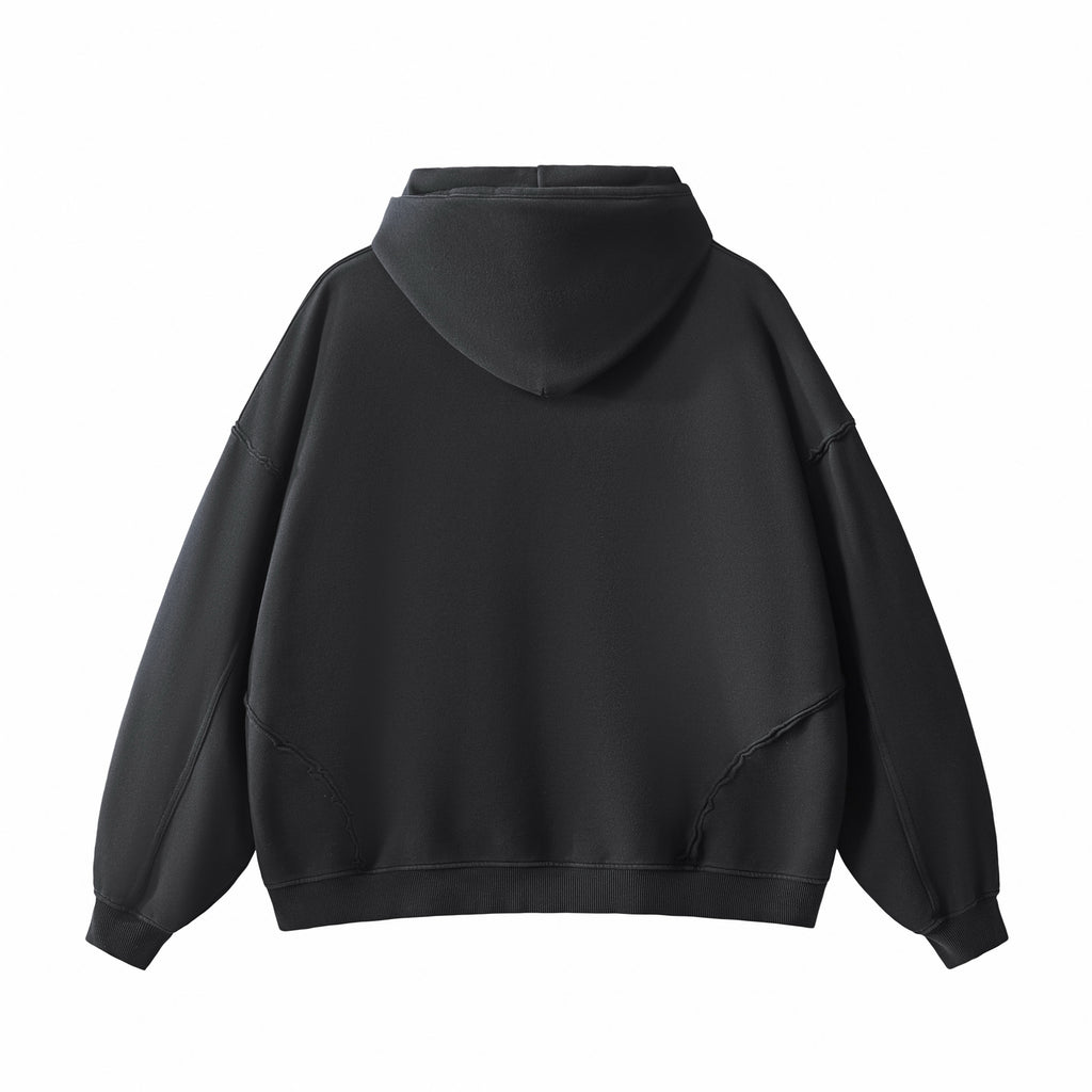 100% Cotton Heavyweight Custom French Terry Acid Wash High Quality Streetwear Unisex Oversized Drop Shoulder Hoodie