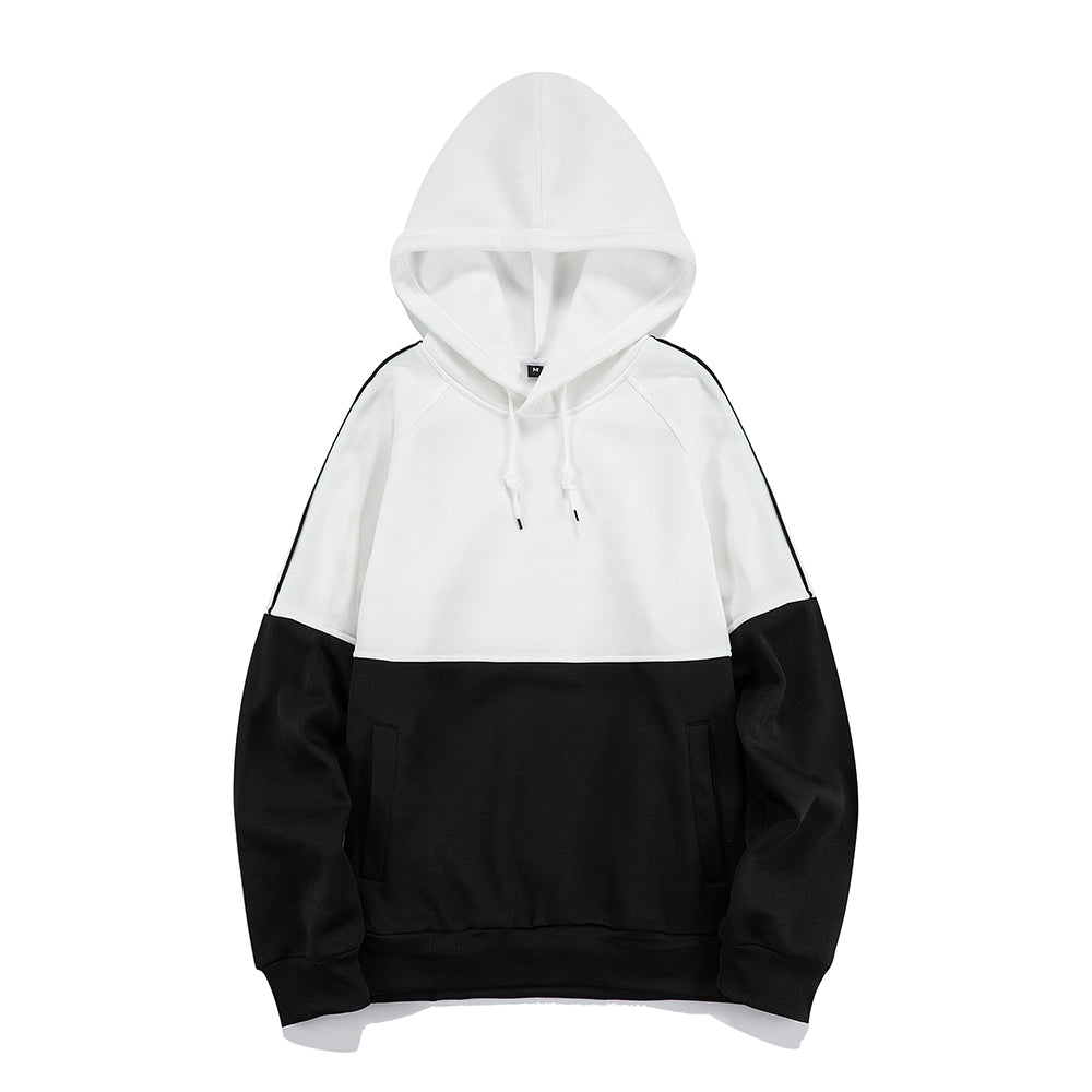 Wholesale Hoodies Three Color Plaid Sweatshirt Plain Oversized American Style Custom Print and logo High Quality Drop Shoulder