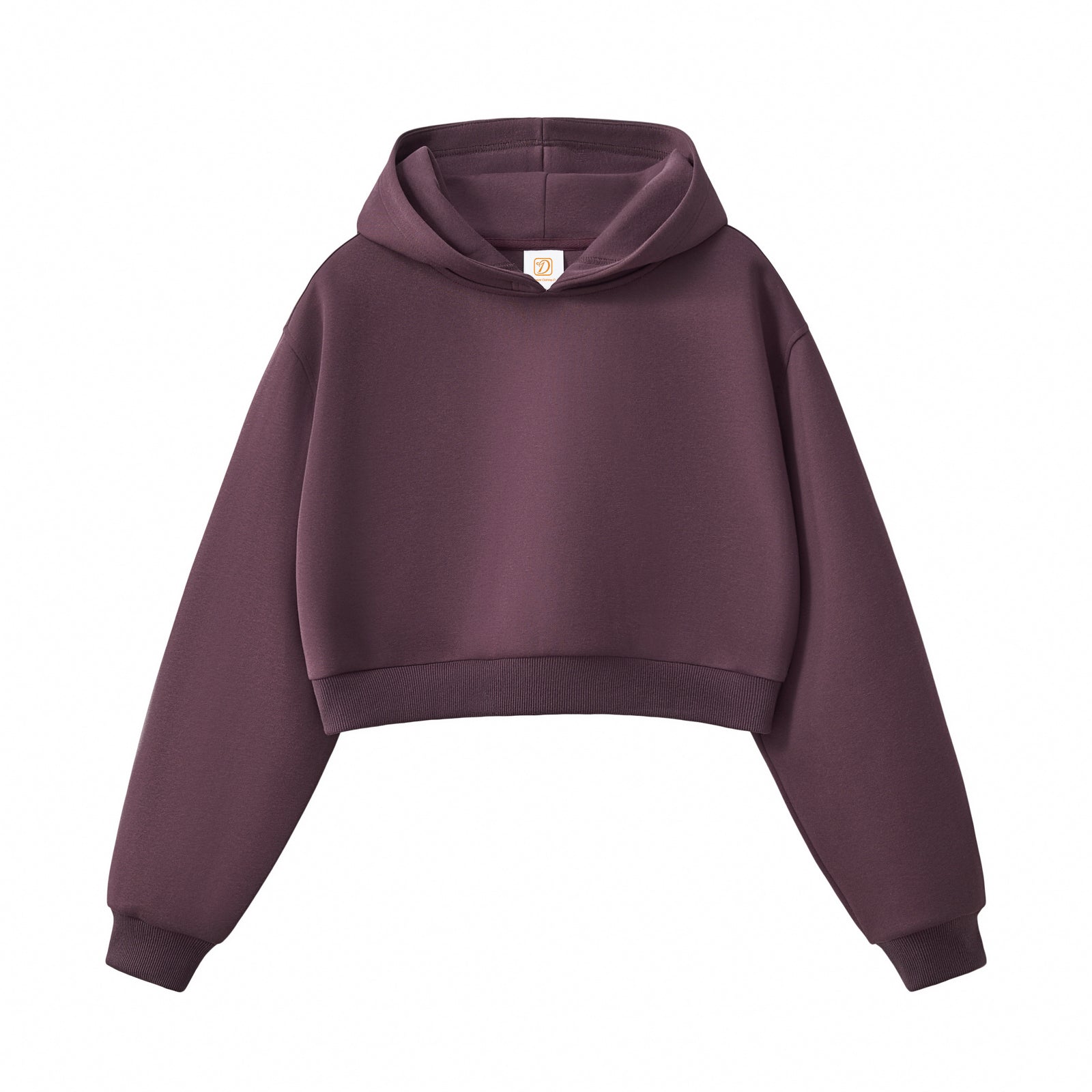 Women's Hoodies Crop Top Short Style Fashion Streetwear High Quality Sport Custom Puff Printing Distressed Embroidery Hoodie