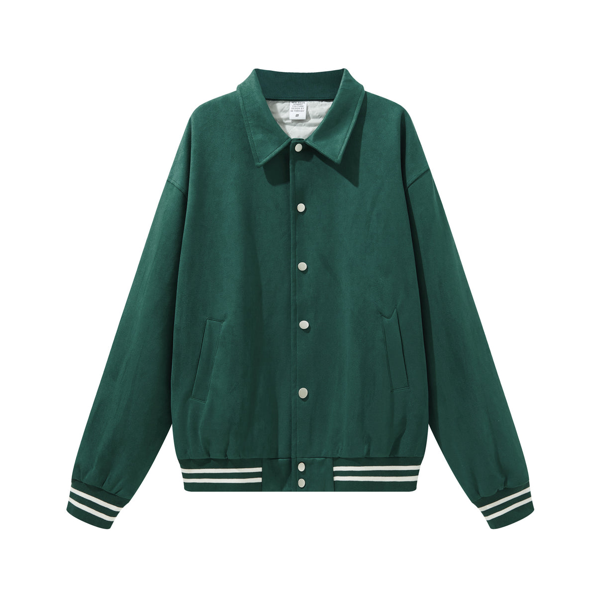 Customized Sweatshirts Collarless Jacket Baseball Shirt Coat Jacket for Men Oversized Casual Style Filled with Padding Inside