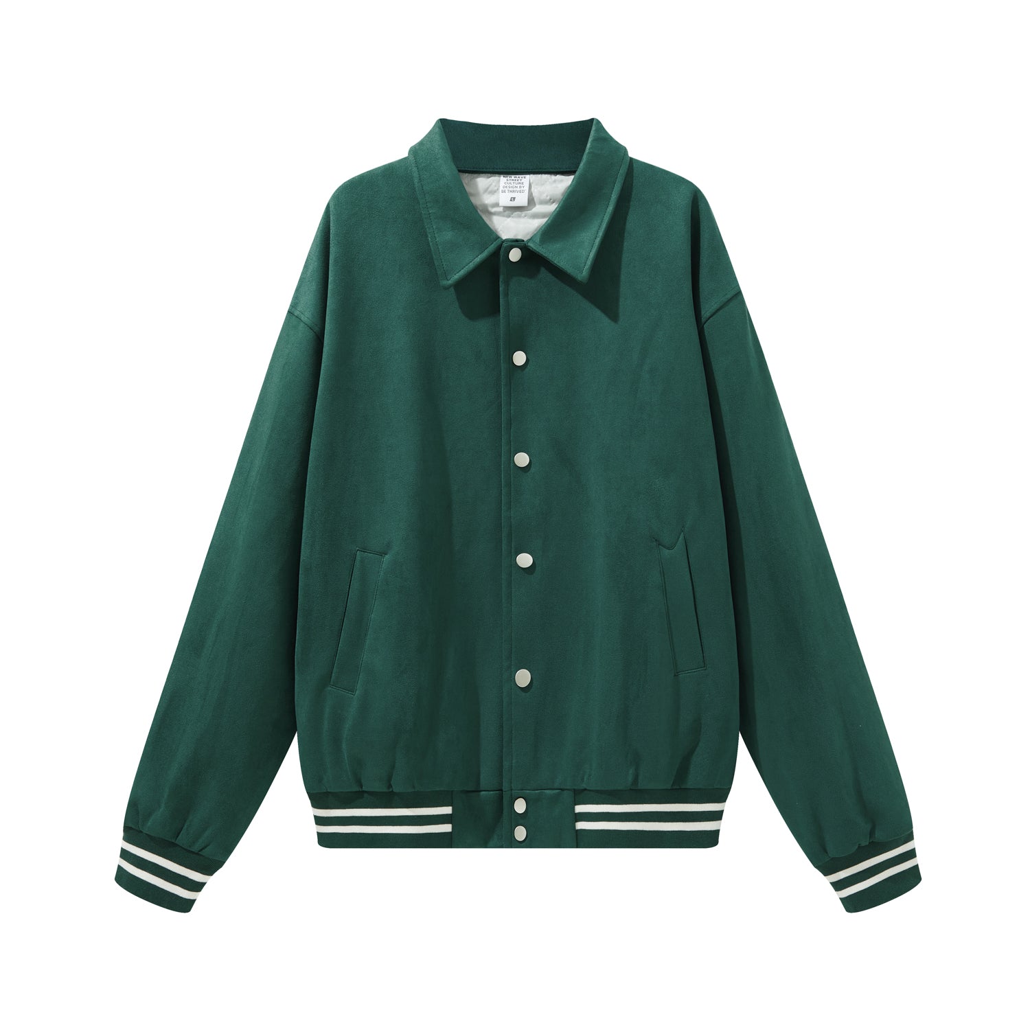 Customized Sweatshirts Collarless Jacket Baseball Shirt Coat Jacket for Men Oversized Casual Style Filled with Padding Inside