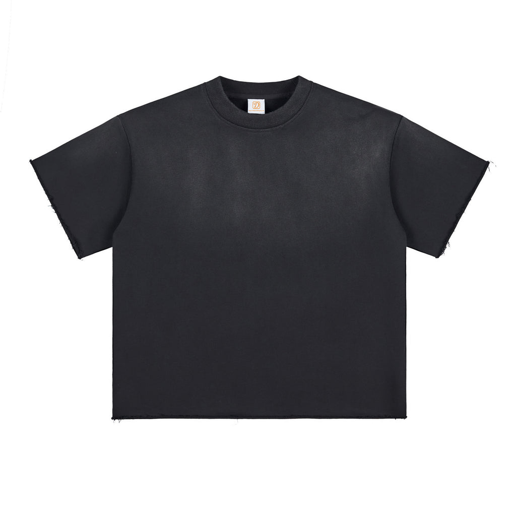 OEM Custom Gradient Acid Wash T-shirt Vintage High Quality Streetwear Boxy Summer New Design Screen Print Personalized t Shirt