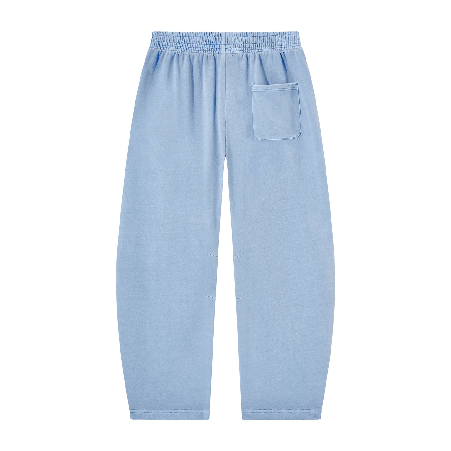 Casual Sweatpants Heavy Duty Pure Cotton Curved Cut Pants with a Slanting Opening and Blue Striped Washed Water Resistant