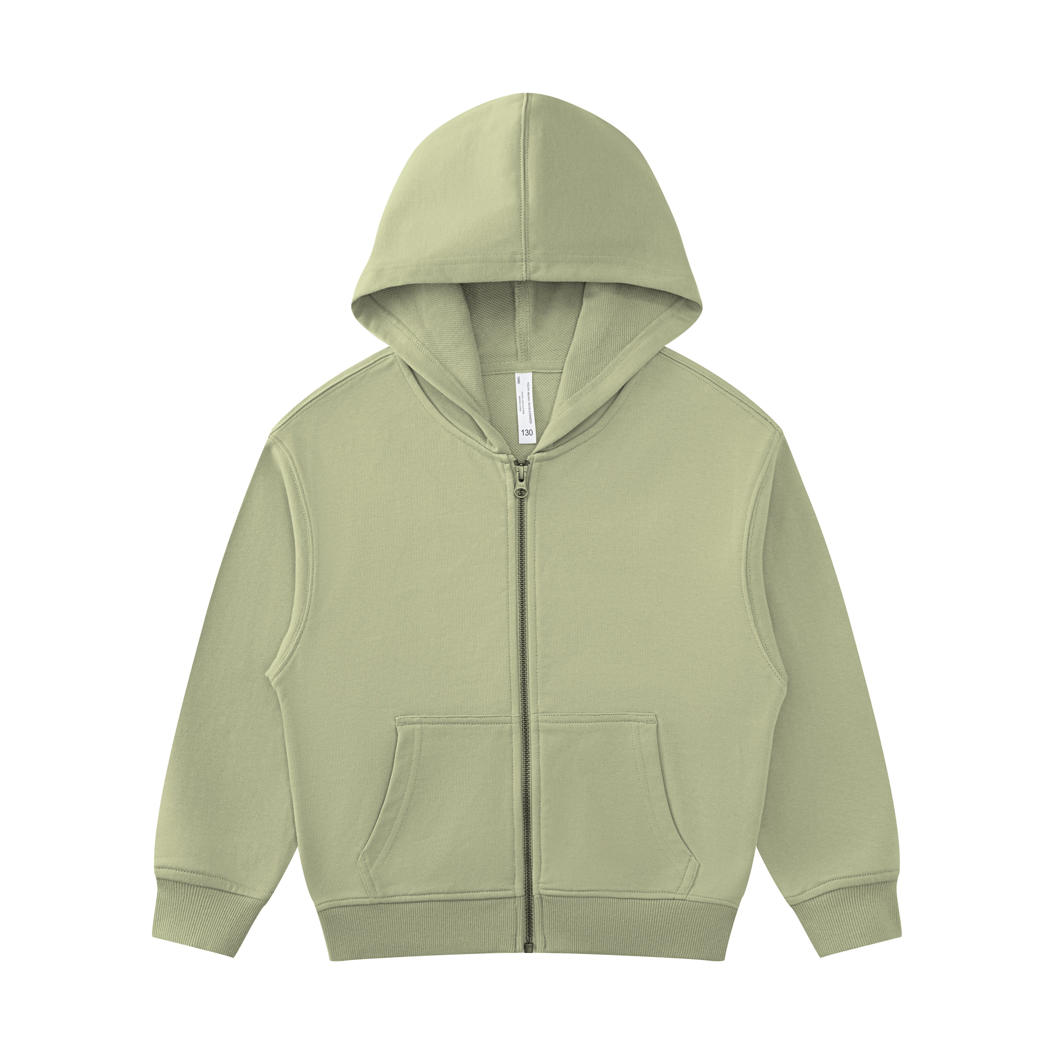 Children's Hoodies Sublimation 100% Cotton Heavyweight Blank Full Zip French Terry High Quality Streetwear Kids Hoodies