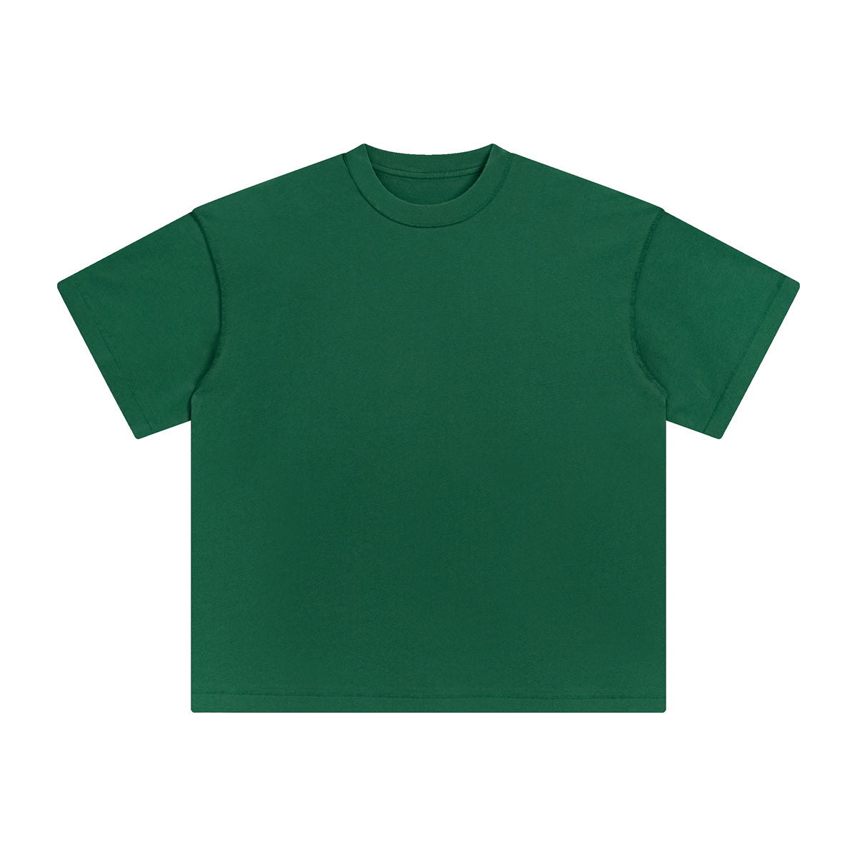 Customized t Shirts Heavy Duty Edge Trimmed Collar Water Washed Loose Fitting Dropped Shoulder Short Sleeves Simples Style