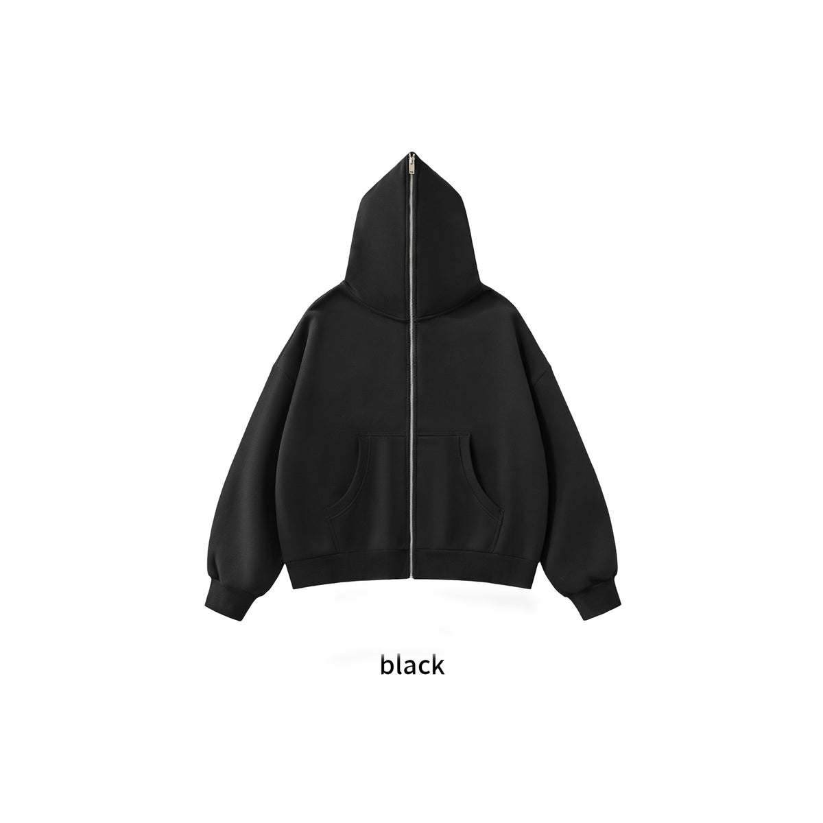 OEM Hoodie Manufacturers Customized Thick Fabric Full Zip Top Down Hooded Sweater Personalized Design Fall and Winter Style