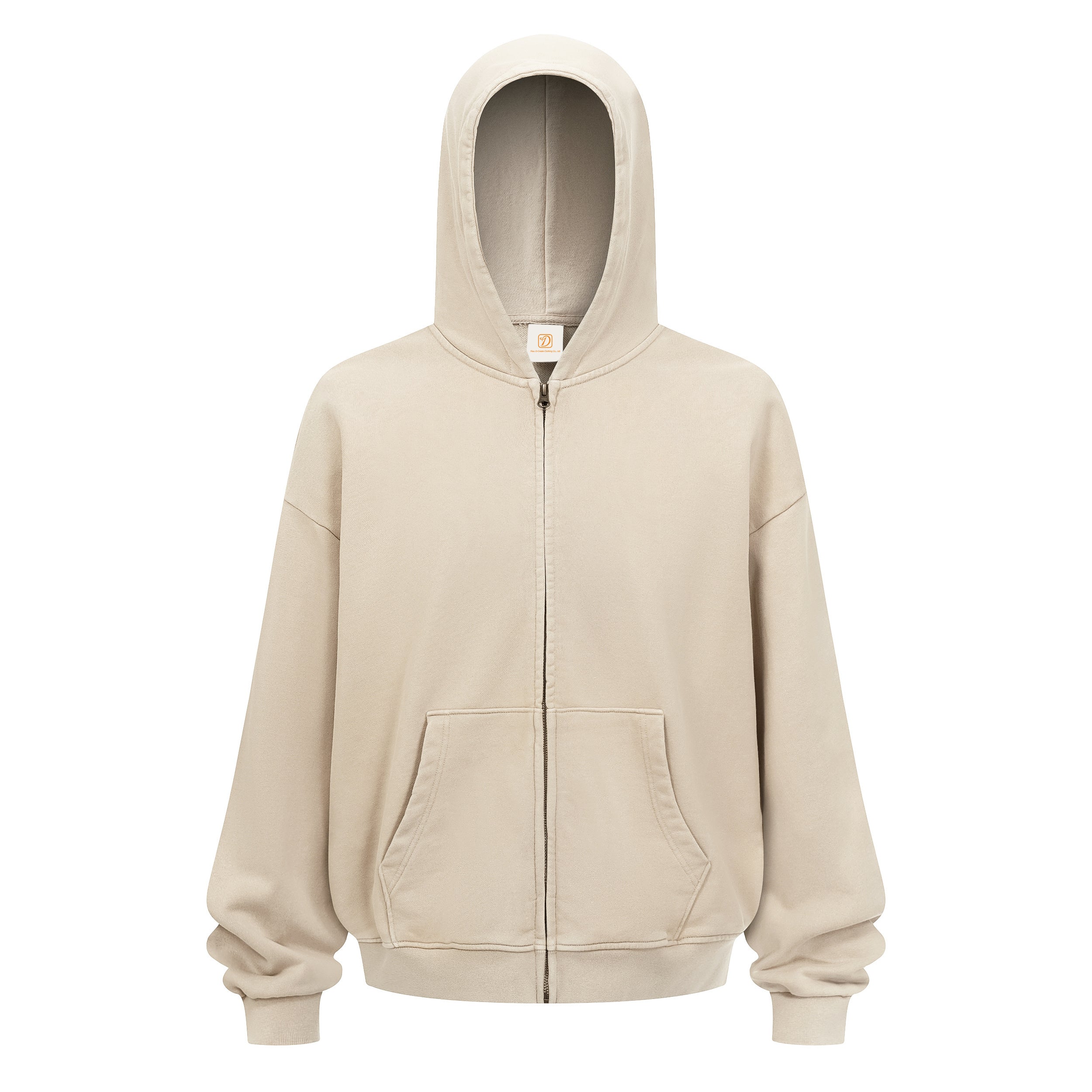 Custom French Terry Acid Wash Full Zip up Heavyweight Vintgae Unisex High Quality Heavy Cotton Sweaters and Hoodies