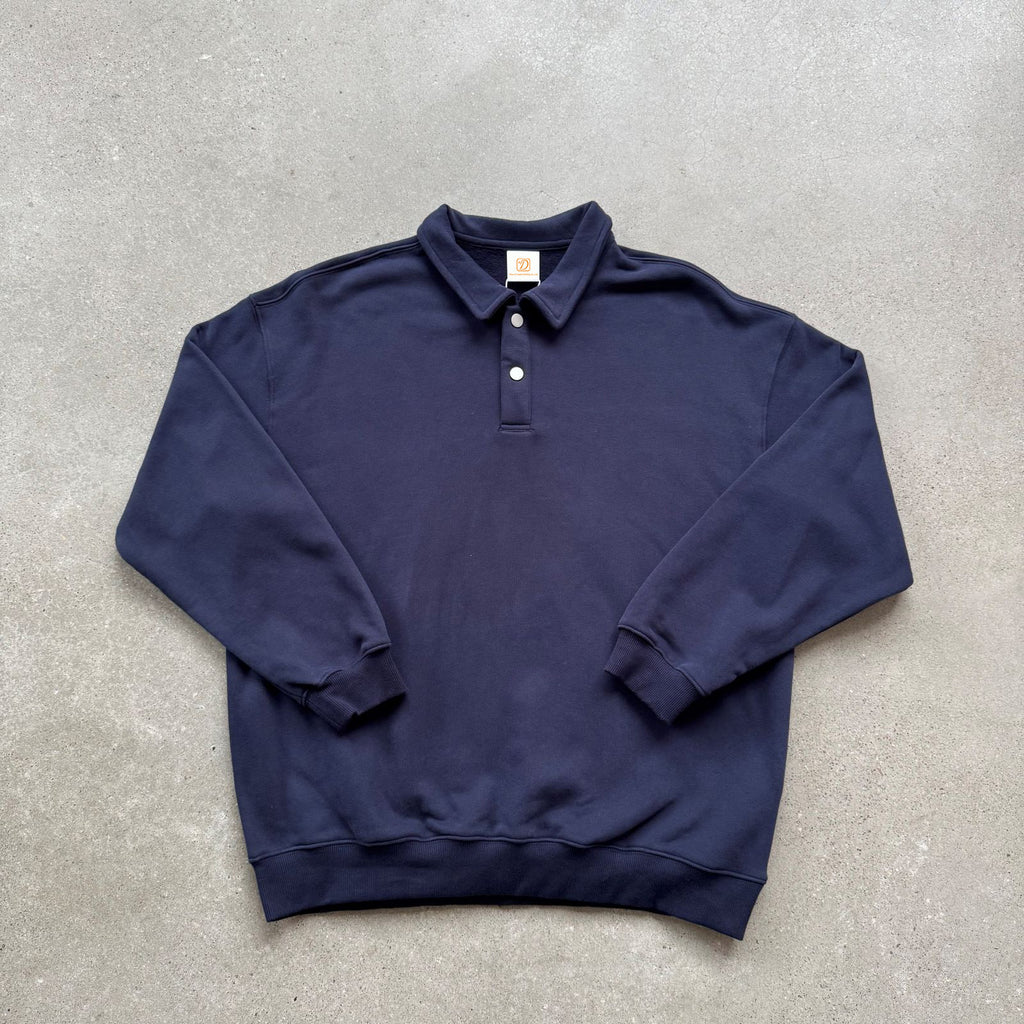 Stand Collar Polo Custom Pullover Thick Knitted Winter Screen Printed Cheap Hoodie