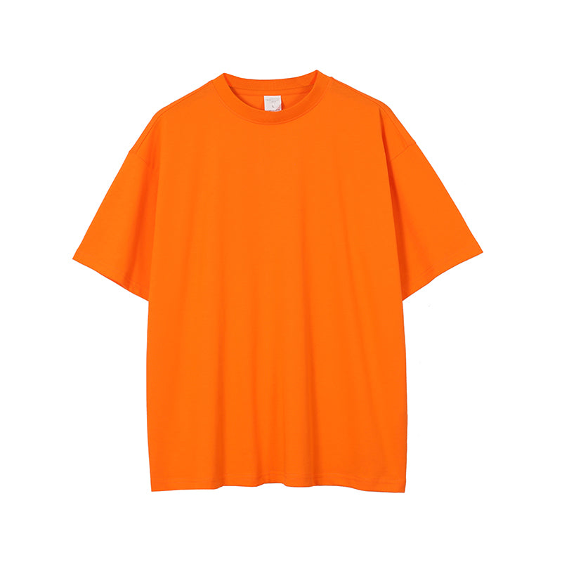 20 Colors 40 Pieces 100% Cotton Plain Color Loose Fitting Short Sleeved T-shirt with Dropped Shoulders Customized t Shirts