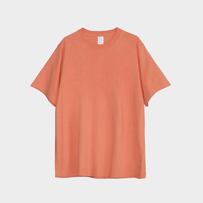 High Quality Round Neck Blank T-shirts Custom Streetwear 250g Heavyweight 100% Cotton Multi Color Wholesale Plain t Shirts