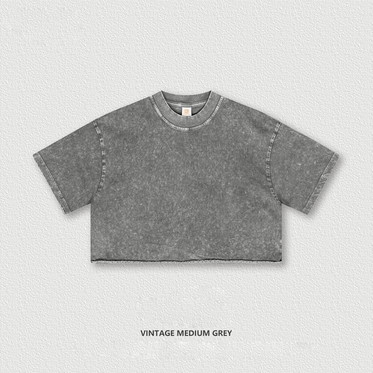 Crop Top Short Cotton Streetwear Wholesale High Quality Screen Print Round Neck Heavyweight Custom Print Printer Blank Tshirt