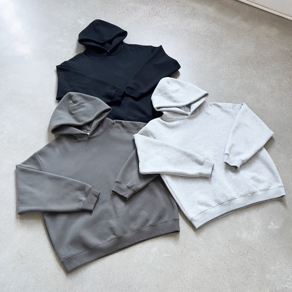 350G Heavyweight Boxy Loose Short Blank Pullover Fleece High Quality Custom Streetwear Fashion Mens Hoodies and Sweatshirts