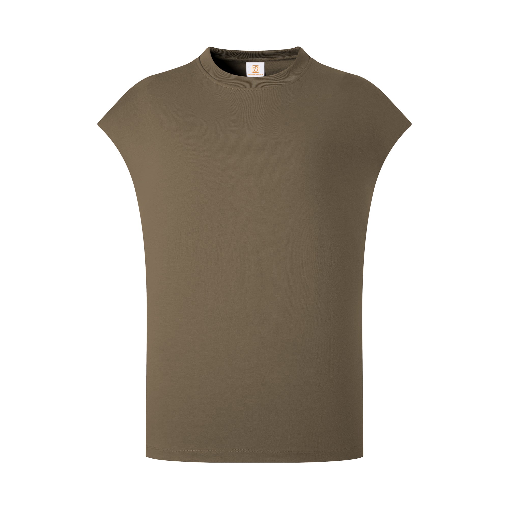 Heavy Duty Loose Fitting Sleeveless Top Men t Shirt High Quality Personalized T-shirt Design American Style 100 Cotton Blanc