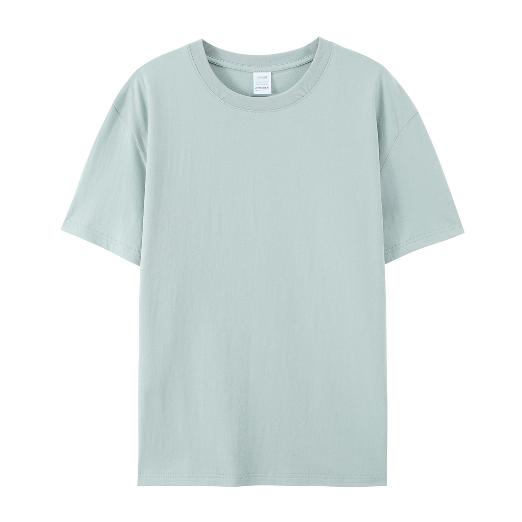 Men's Cotton T-shirt Streetwear New Style High Quality Embroidery logo Round Neck Wholesale Custom Puff Printing T-shirt