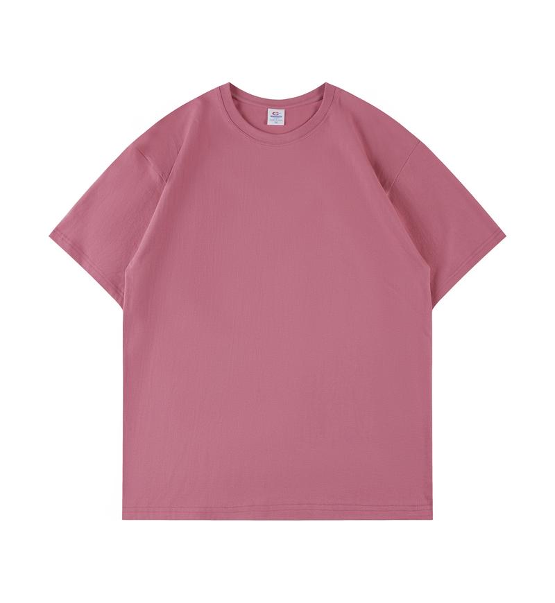 Wholesale Men's T-shirts 260g Heavyweight Loose Custom 100% Cotton Streetwear Pure Color Screen Printed Oversized Tshirt Men