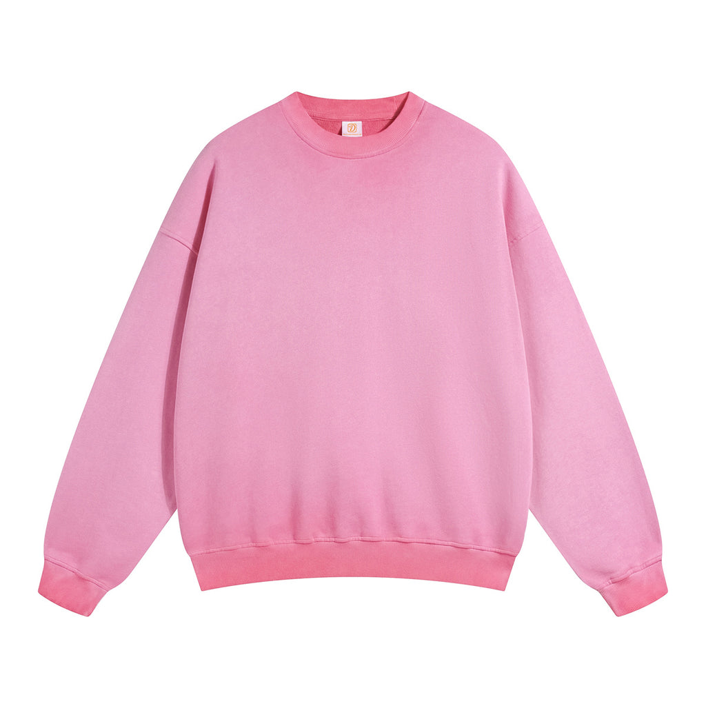 Men's Hoodies Custom Crew Neck Streetwear Vintage High Quality Blank Terry Puff Printing Pullover Mens Hoodies and Sweatshirts
