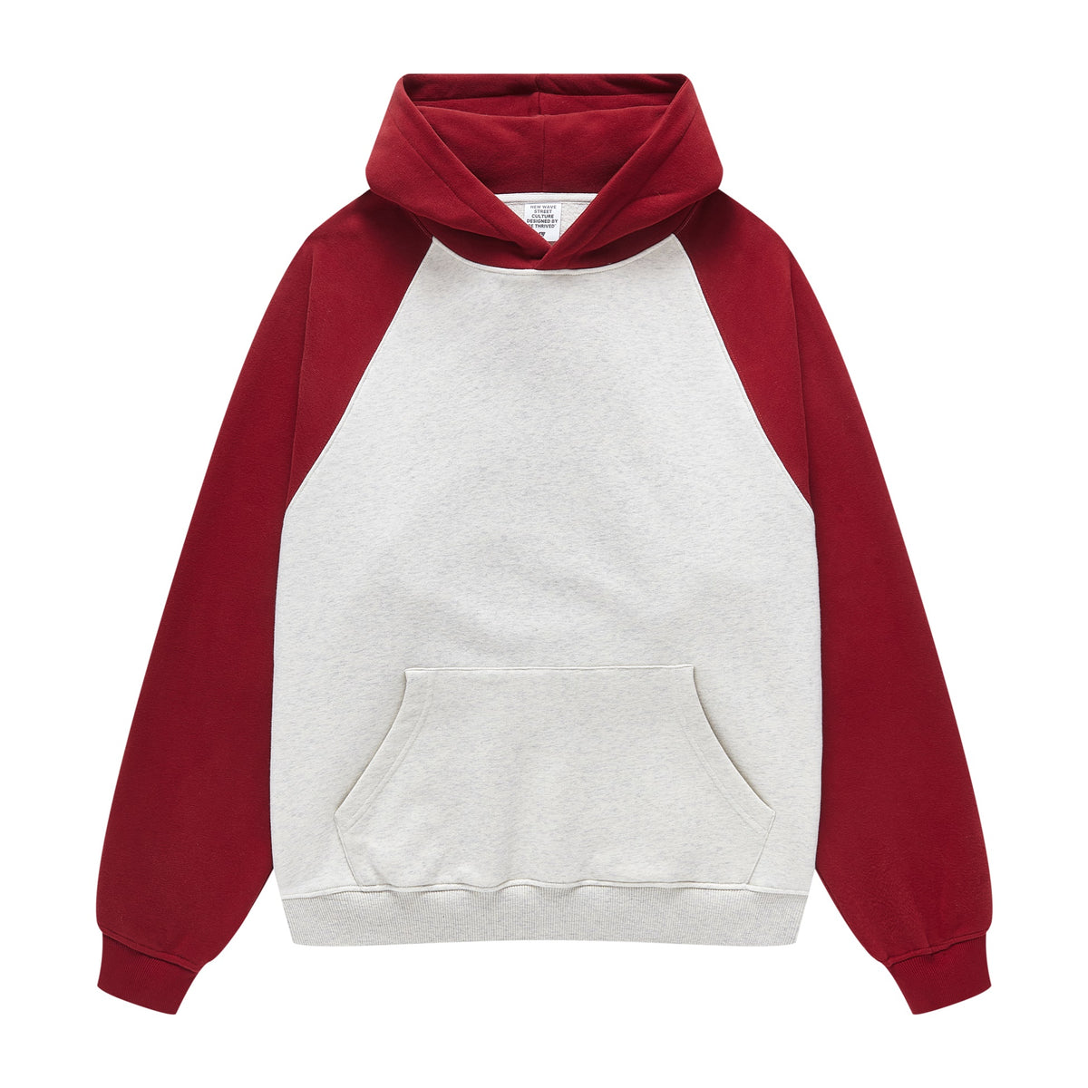 Wholesale Loose Fitting Cotton Casual Brand Hoodies Collared Contrast Color Men's Fashion Hoodie Autumn and Winter Style