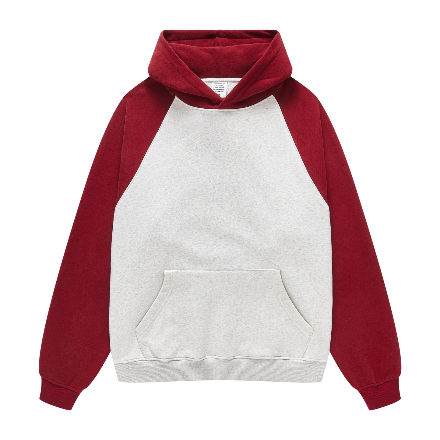 Heavy Cotton Sublimation Distressed Embroidery Cross-shoulder Color-blocking Streetwear Men's Hoodie Manufacturers