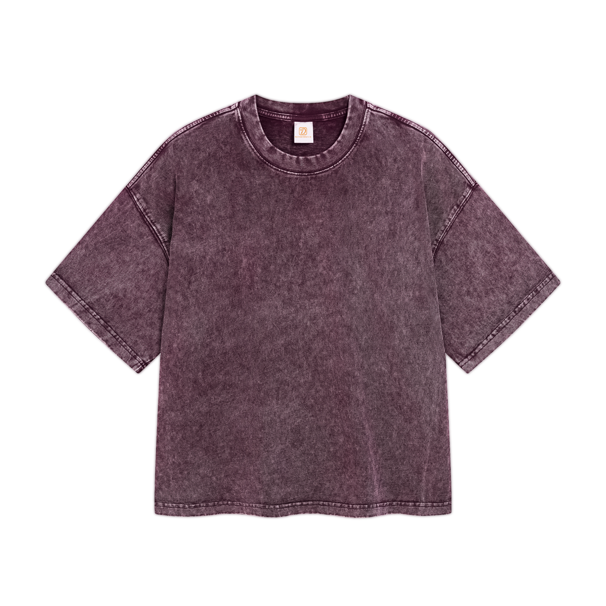 Tshirts Wholesale European and American Boxy Style Loose Short Sleeve Short Sleeved Shirt with Snowflake Print Washed Fabric