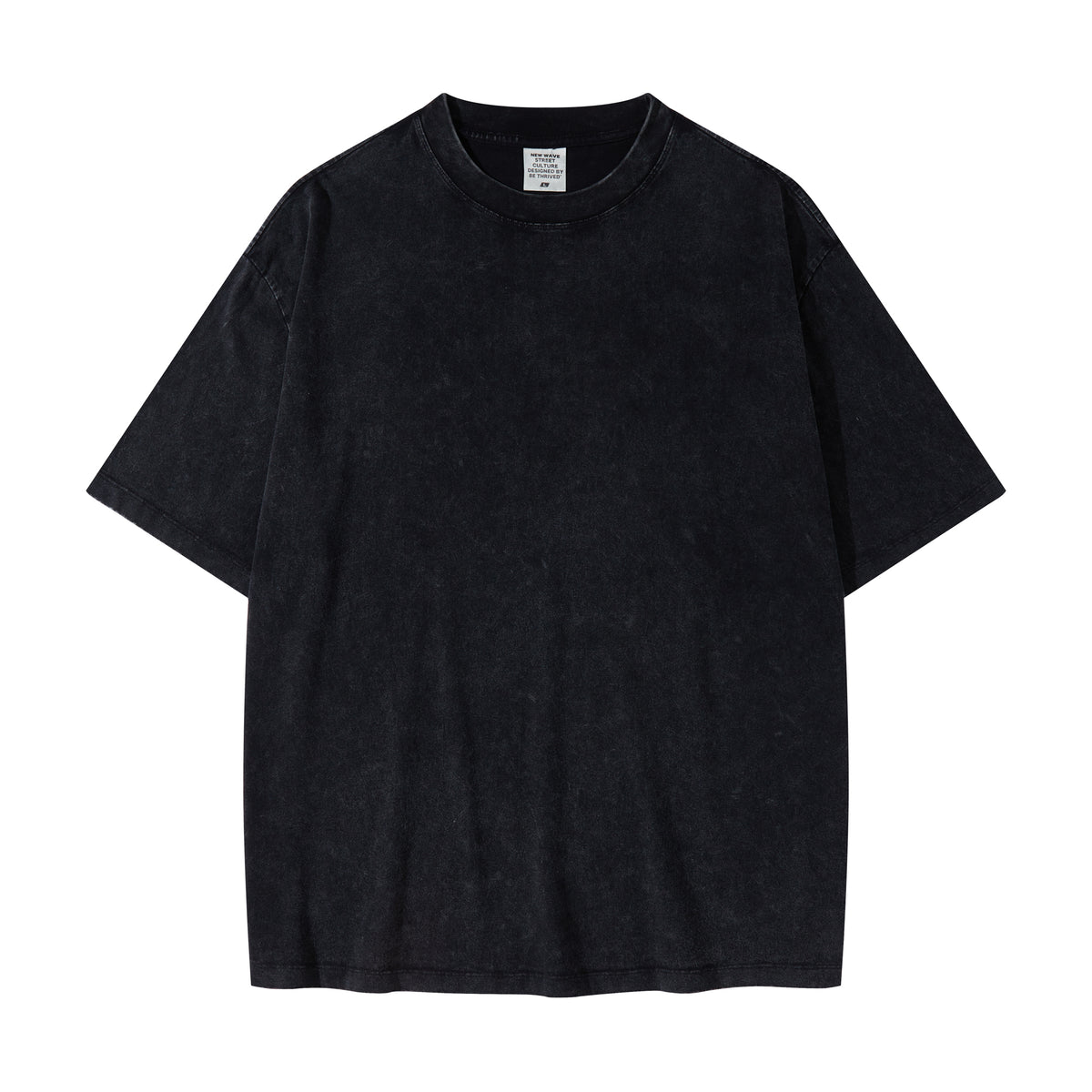 Heavy Duty Distressed Shoulder Sleeve Loose Short Sleeved Style Has a Relatively Large Size Men t Shirt High Quality Hip Hop