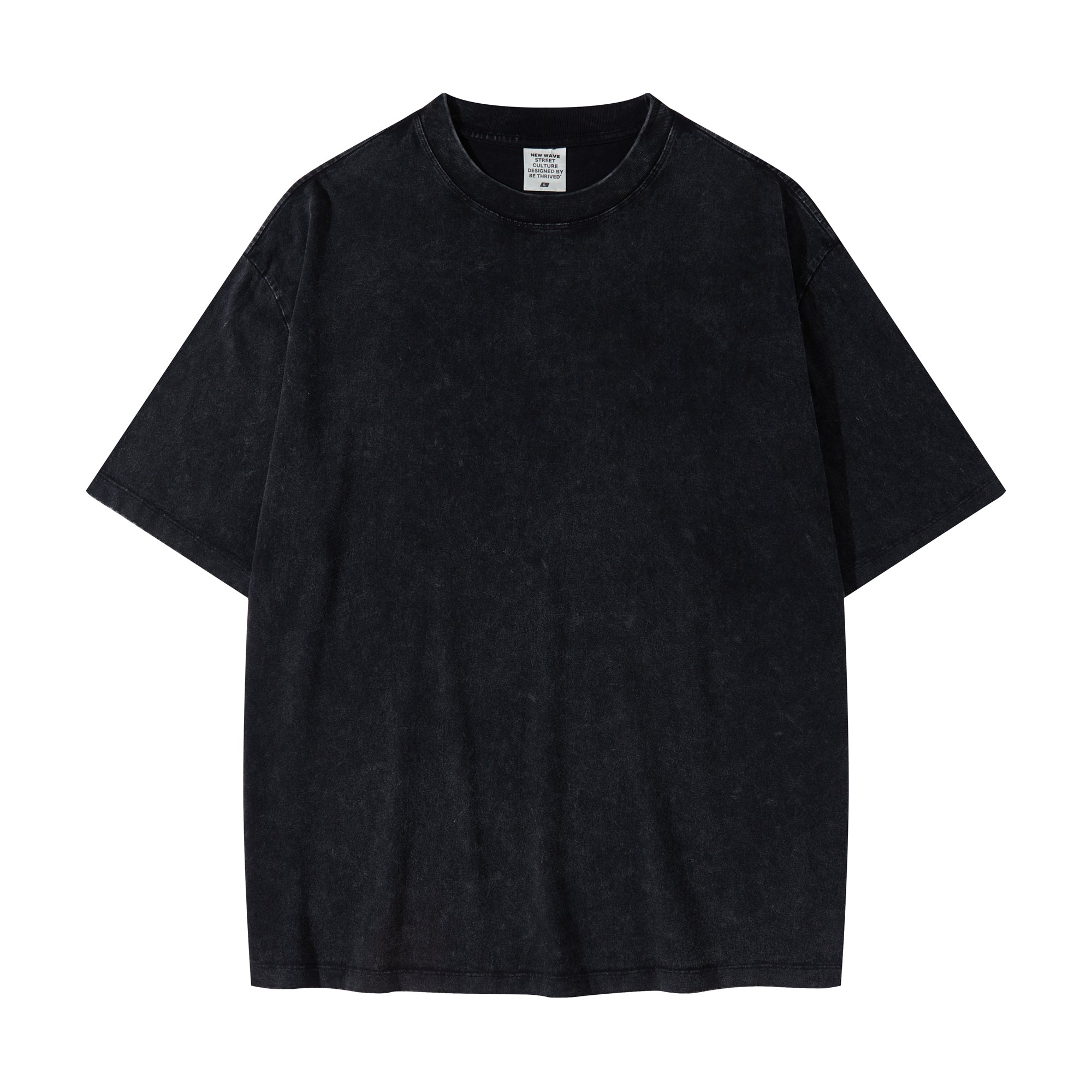 Heavy Duty Distressed Shoulder Sleeve Loose Short Sleeved Style Has a Relatively Large Size Men t Shirt High Quality Hip Hop