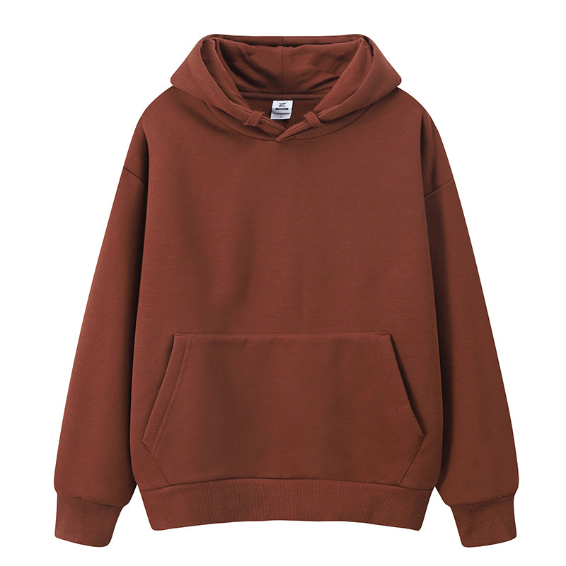 Wholesale Men's Hoodies Custom Streetwear Casual Drop Shoulder New Design Blank High Quality Fleece Screen Printed Hoodie