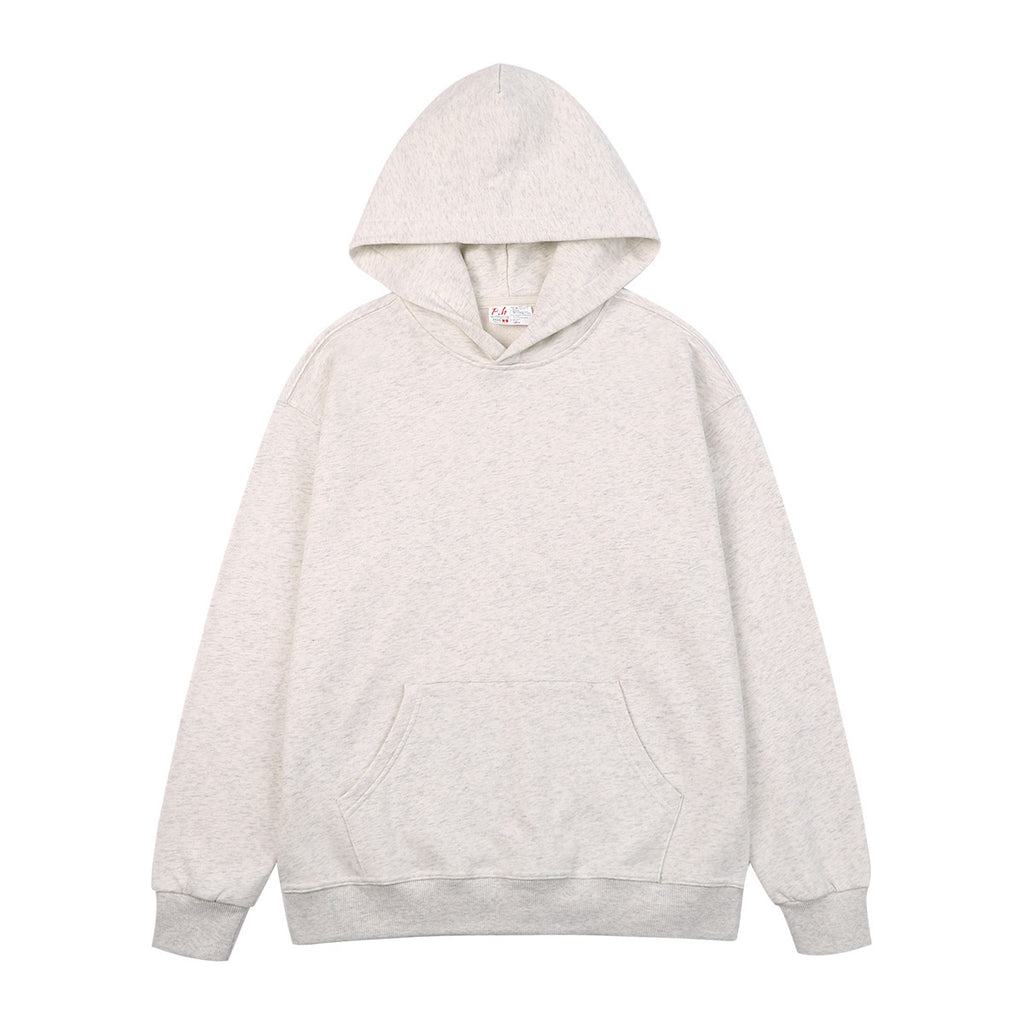 Custom 9 Color American Style Knitted Pullover Hoodless Drawstring Hood Pullover with Loose Shoulder Style and Oversized Design