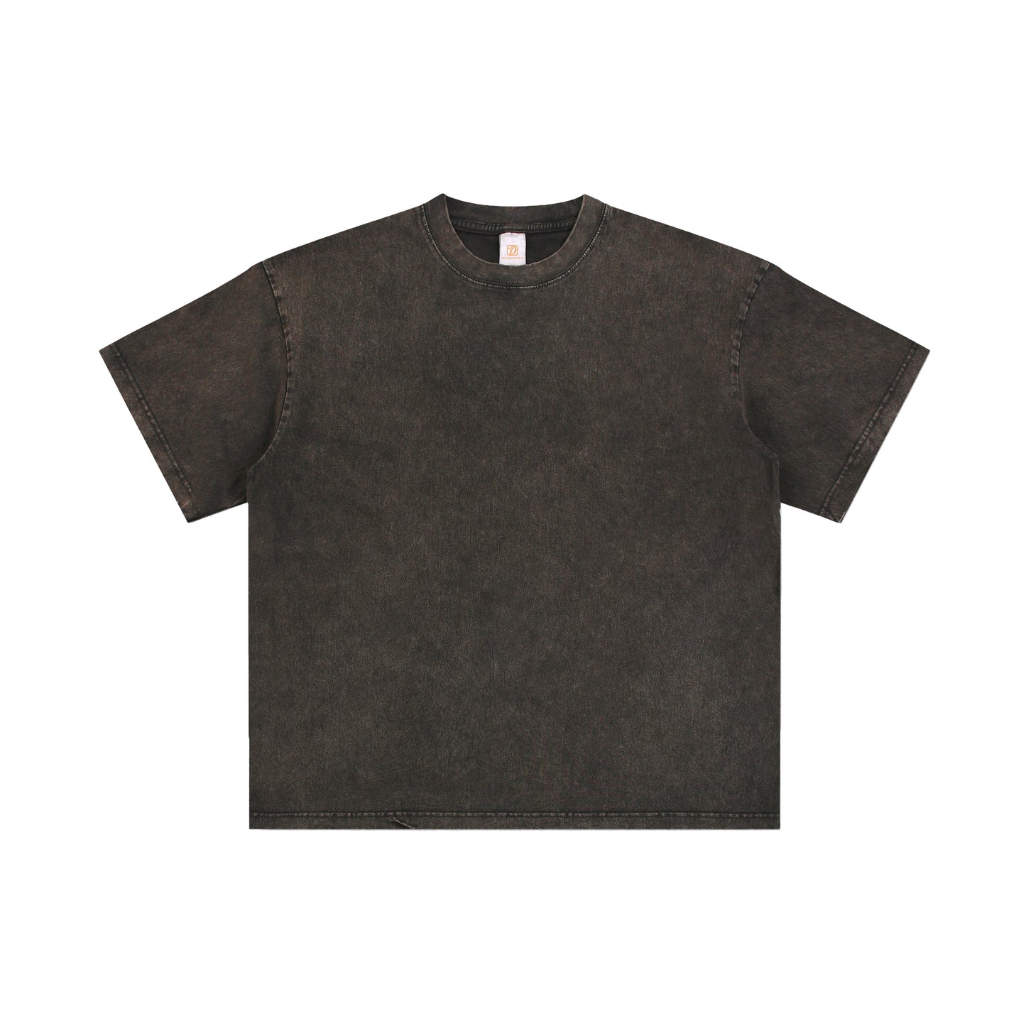 Tee Manufacturer Custom Wax Printing Vintage High Quality Streetwear Washed T-shirt Summer Short Sleeve 100% Cotton T-shirt